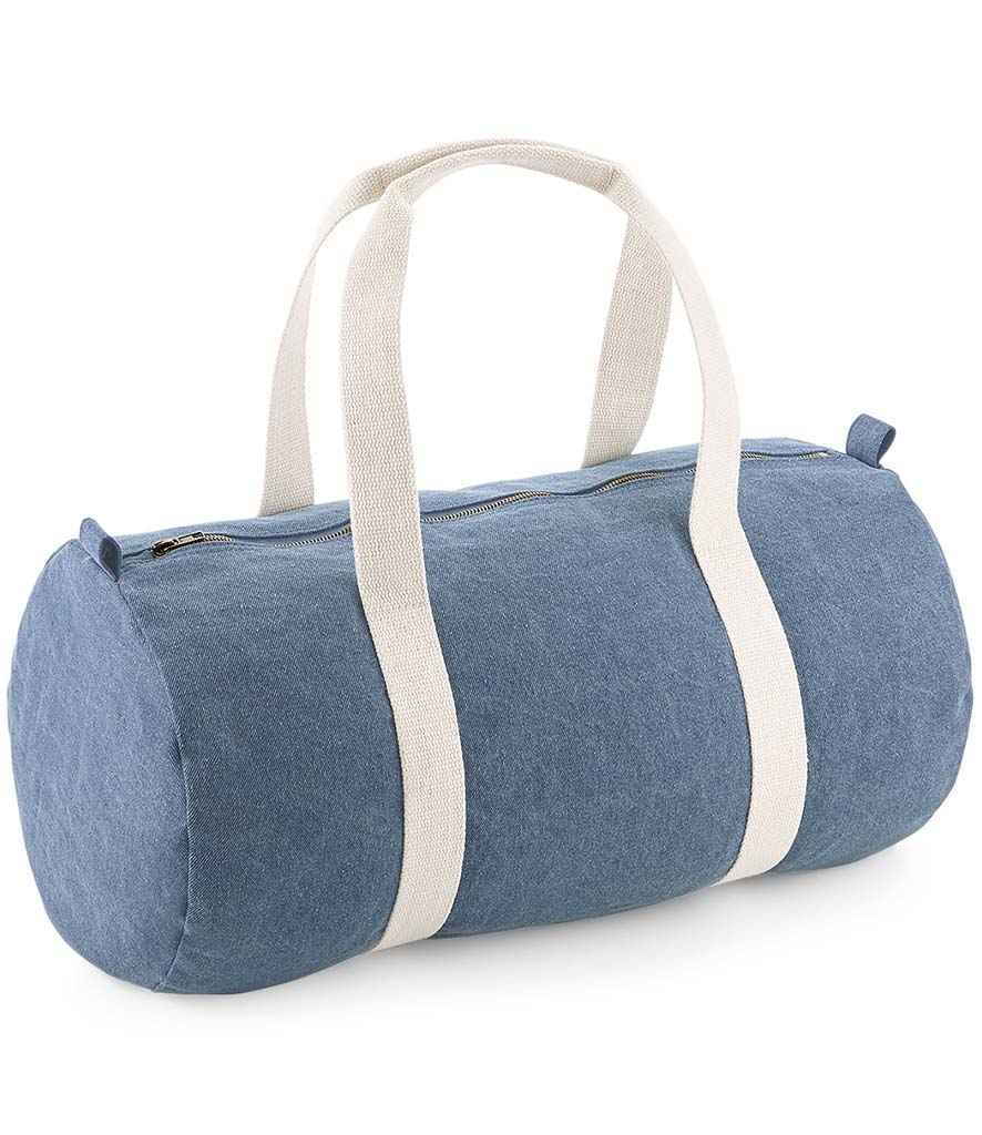 Bagbase Denim Barrel Bag