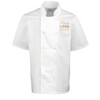 Premier Studded Short Sleeve Chefs Jacket