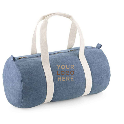 Bagbase Denim Barrel Bag