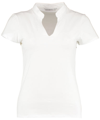 Mandarin Collar Polo Top