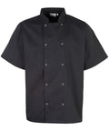 Premier Studded Short Sleeve Chefs Jacket