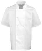 Premier Studded Short Sleeve Chefs Jacket