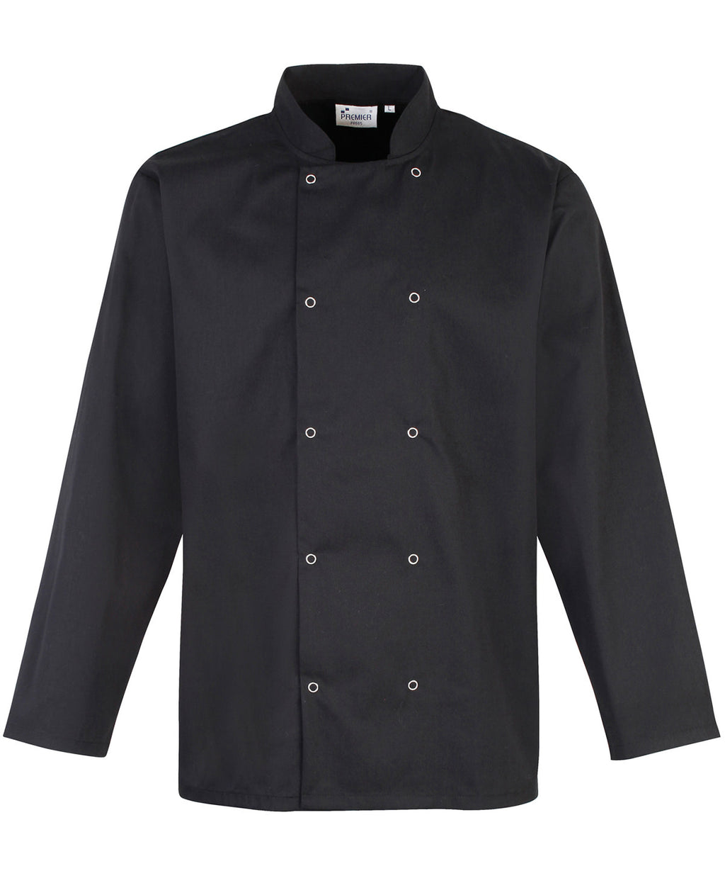 Premier Studded Long Sleeve Chefs Jacket