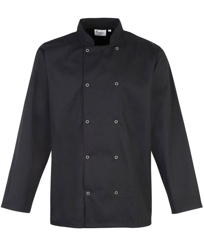 Premier Studded Long Sleeve Chefs Jacket