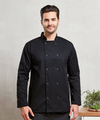 Premier Studded Long Sleeve Chefs Jacket