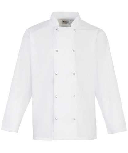 Premier Studded Long Sleeve Chefs Jacket