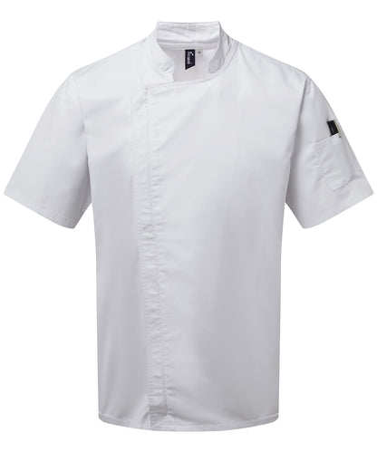 Premier Chefs Zip-Close Short Sleeve Jacket
